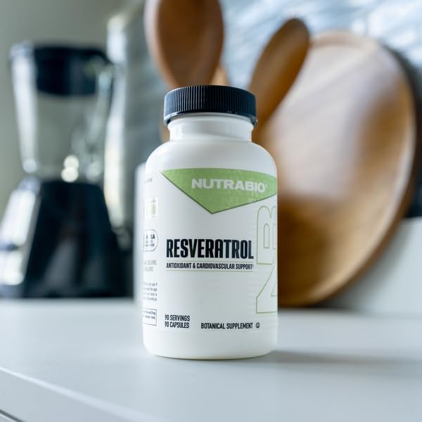 NutraBio 98% Pure Resveratrol Supplement 500mg - Standardized to 490mg Trans Resveratrol, Heart Health and Antioxidant Defense - 90 Capsules - Image 5